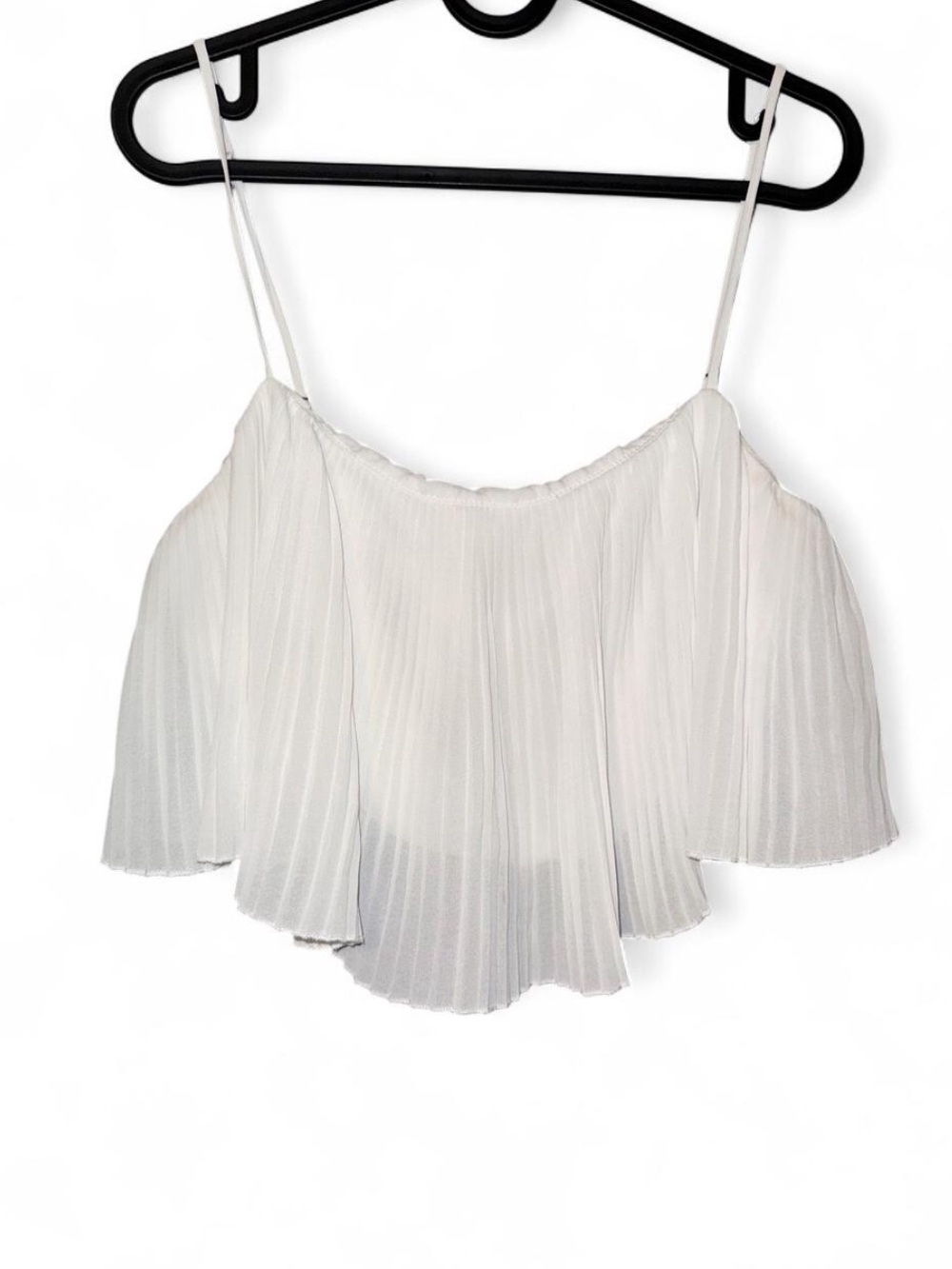 Princess Polly White Arrowhead Cropped Strappy top Flowy, Women’s Sz US 12